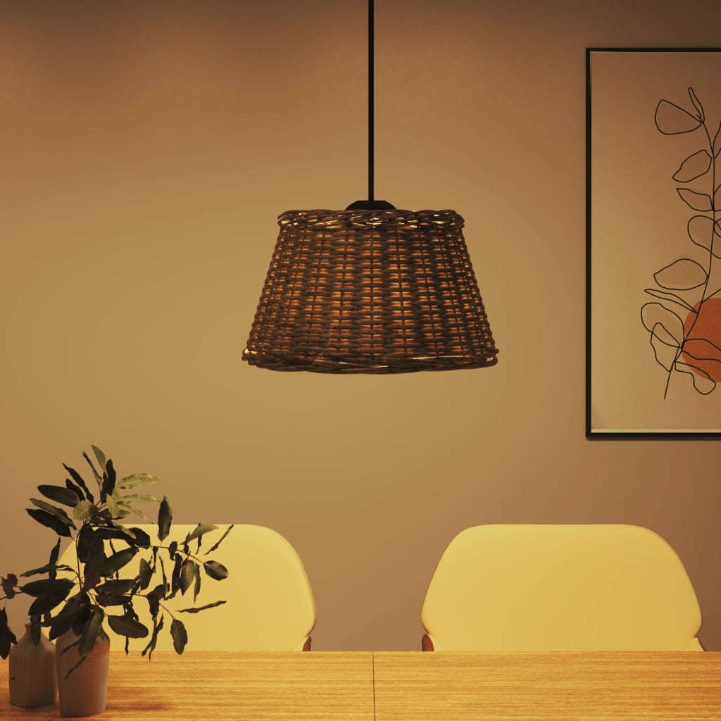 Klosz sufitowy Vidaxx ø50x30 cm wiklinowy brąz