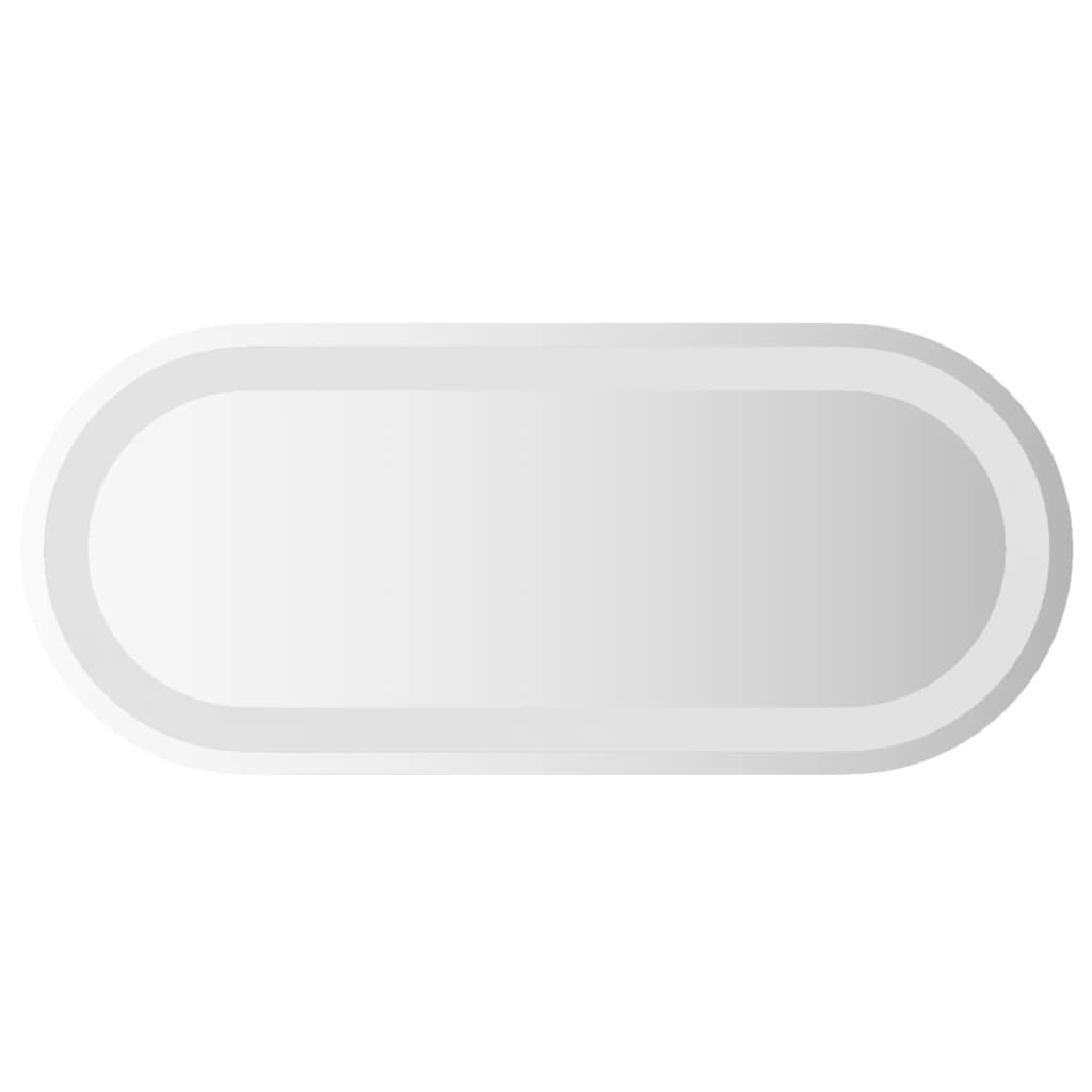 VidaXL Lustro łazienkowe LED, owalne, 60x25 cm