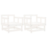 Vidaxl tuinstoelen 2 st massief grenenhout wit