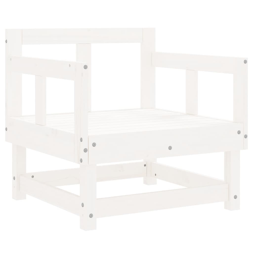 Vidaxl tuinstoelen 2 st massief grenenhout wit