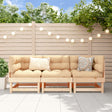 Vidaxl 3-delige loungeset massief grenenhout