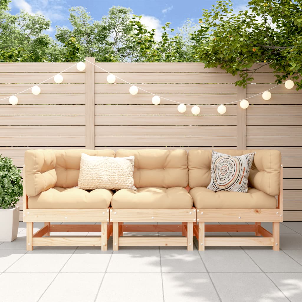 Vidaxl 3-delige loungeset massief grenenhout