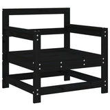 Vidaxl tuinstoelen 2 st massief grenenhout zwart