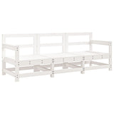 Vidaxl 3-delige loungeset massief grenenhout wit