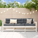 Vidaxl 3-delige loungeset massief grenenhout wit