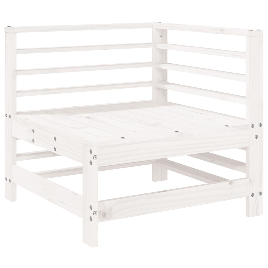 Vidaxl 3-delige loungeset massief grenenhout wit