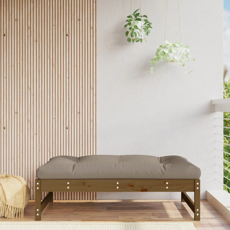 Vidaxl tuinvoetenbank 120x80 cm massief grenenhout honingbruin