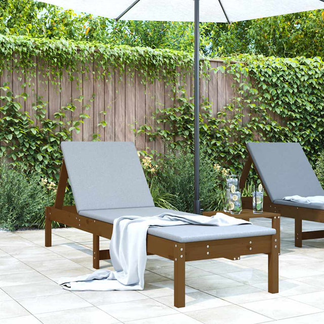 Vidaxl ligbed 199,5x60x74 cm massief grenenhout bruin
