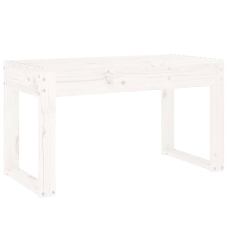 Vidaxl tuinbank 80x38x45 cm massief grenenhout wit