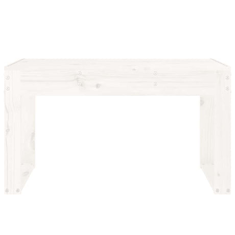 Vidaxl tuinbank 80x38x45 cm massief grenenhout wit