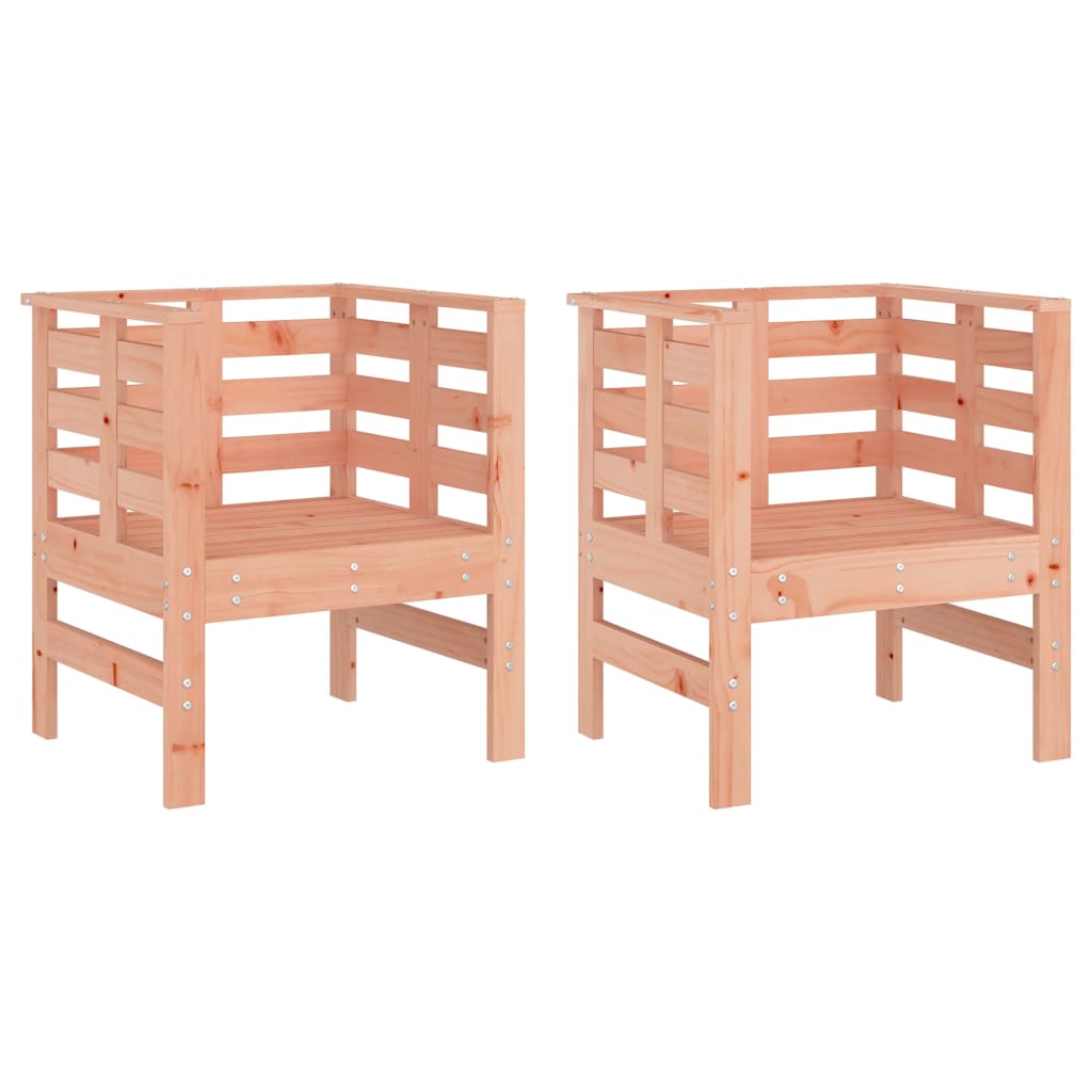 Vidaxl tuinstoelen 2 st 61,5x53x71 cm massief douglashout