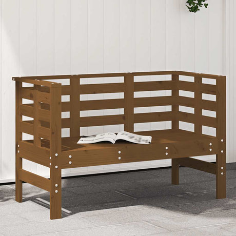 Vidaxl tuinbankje 111,5x53x71 cm massief grenenhout honingbruin