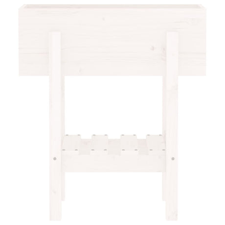 Donica Vidaxx 62x30x69 cm z litego drewna sosnowego w kolorze białym