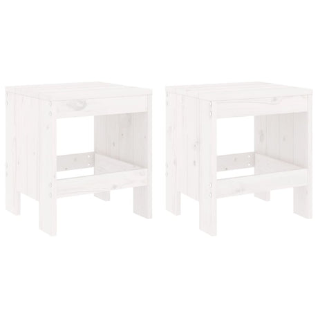 Vidaxl tuinkrukken 2 st 40x36x45 cm massief grenenhout wit