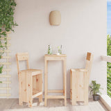 Vidaxl barkrukken 2 st 40x48,5x115,5 cm massief grenenhout