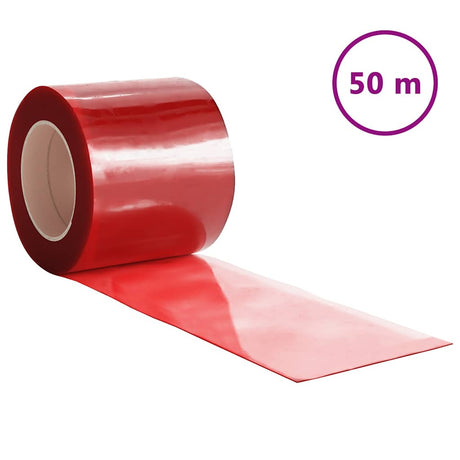 Kurtyna bramy Vidaxx 200x1,6 mm 50 m PVC czerwona