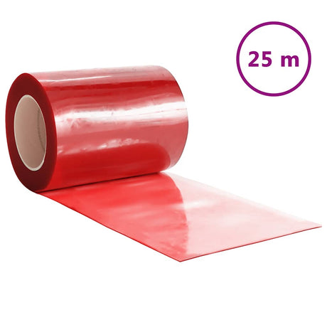 Kurtyna drzwiowa Vidaxx 300x2,6 mm 25 m PVC czerwona