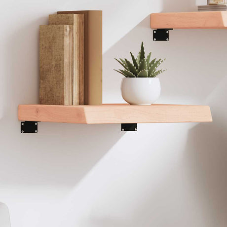 Vidaxl wandschap 40x40x(2-6) cm onbehandeld massief eikenhout