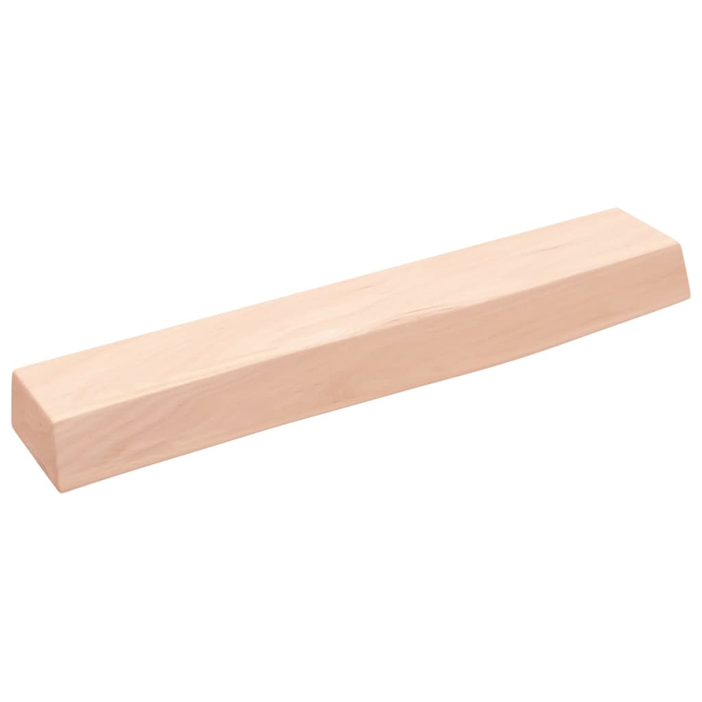 Vidaxl wandschap 60x10x6 cm onbehandeld massief eikenhout