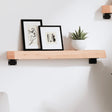 Vidaxl wandschap 60x10x6 cm onbehandeld massief eikenhout