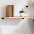 Vidaxl wandschap 60x40x2 cm onbehandeld massief eikenhout