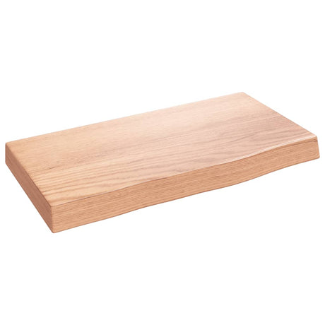 Vidaxl wandschap 40x20x4 cm behandeld massief eikenhout lichtbruin