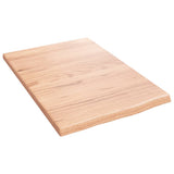 Vidaxl wandschap 40x60x2 cm behandeld massief eikenhout lichtbruin