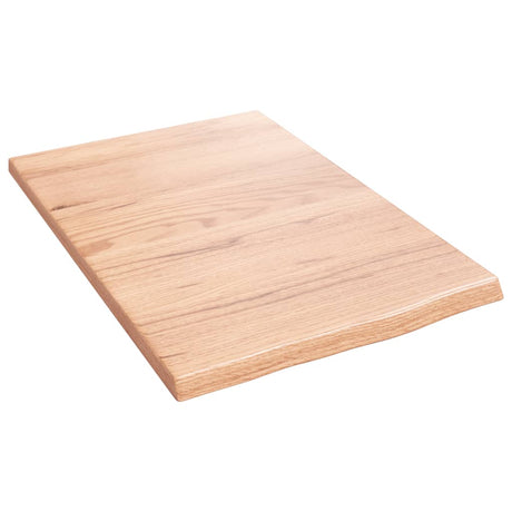 Vidaxl wandschap 40x60x2 cm behandeld massief eikenhout lichtbruin