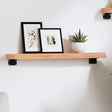 Vidaxl wandschap 60x10x4 cm behandeld massief eikenhout lichtbruin