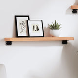 Vidaxl wandschap 60x10x4 cm behandeld massief eikenhout lichtbruin
