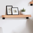 Vidaxl wandschap 60x10x6 cm behandeld massief eikenhout lichtbruin