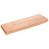 Vidaxl wandschap 60x20x4 cm behandeld massief eikenhout lichtbruin