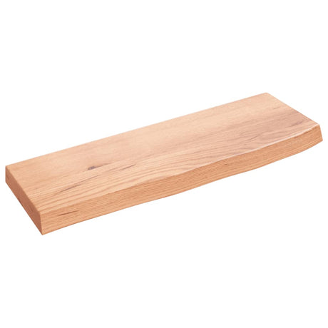 Vidaxl wandschap 60x20x4 cm behandeld massief eikenhout lichtbruin