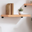 Vidaxl wandschap 60x30x(2-6) cm behandeld massief eikenhout lichtbruin