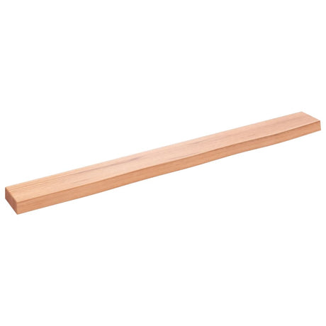 Vidaxl wandschap 100x10x4 cm behandeld massief eikenhout lichtbruin