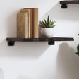 Vidaxl wandschap 40x30x2 cm behandeld massief eikenhout donkerbruin
