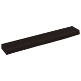 Vidaxl wandschap 60x10x4 cm behandeld massief eikenhout donkerbruin