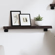 Vidaxl wandschap 60x10x4 cm behandeld massief eikenhout donkerbruin