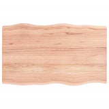 Vidaxl tafelblad natuurlijke rand 100x60x2 cm eikenhout lichtbruin