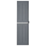 Vidaxl tuinkast 65x45x172 cm pp rattan grijs