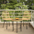 Vidaxl 3-delige tuinset poly rattan
