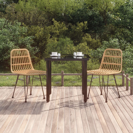 Vidaxl 3-delige tuinset poly rattan
