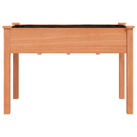 Donica Vidaxx z podszewką 118x59x76 cm z litego drewna sosnowego w kolorze brązowym