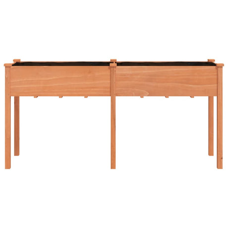 Donica Vidaxx z podszewką 161x45x76 cm z litego drewna sosnowego w kolorze brązowym