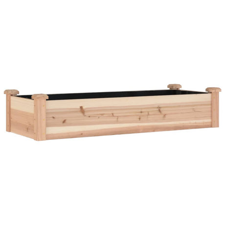 Donica Vidaxx podniesiona z podszewką 120x45x25 cm z litego drewna sosnowego