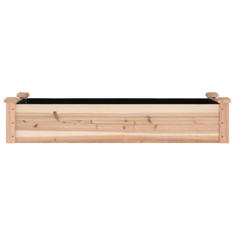 Donica Vidaxx podniesiona z podszewką 120x45x25 cm z litego drewna sosnowego