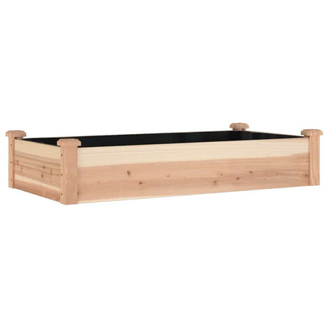 Donica Vidaxx podniesiona z podszewką 120x60x25 cm z litego drewna sosnowego