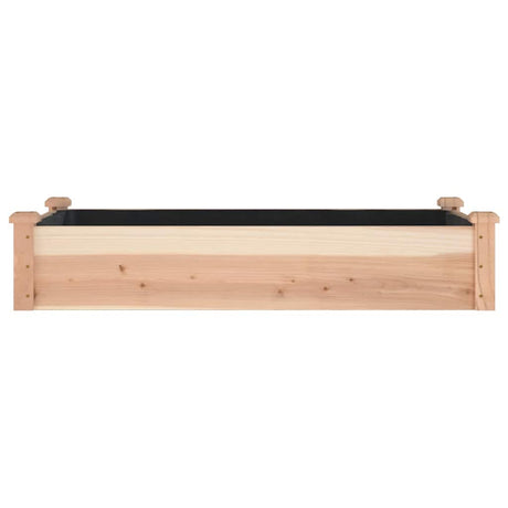 Donica Vidaxx podniesiona z podszewką 120x60x25 cm z litego drewna sosnowego