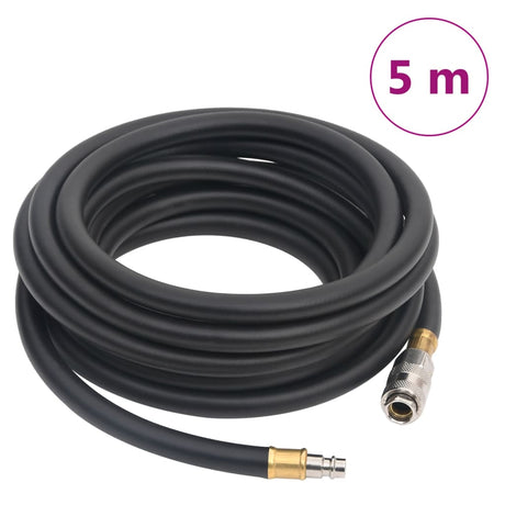 Wąż powietrzny Vidaxx hybrydowy 0,6'' 5 m guma i PCV, czarny