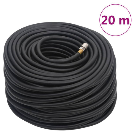 Wąż powietrzny Vidaxx hybrydowy 0,6'' 20 m guma i PCV, czarny